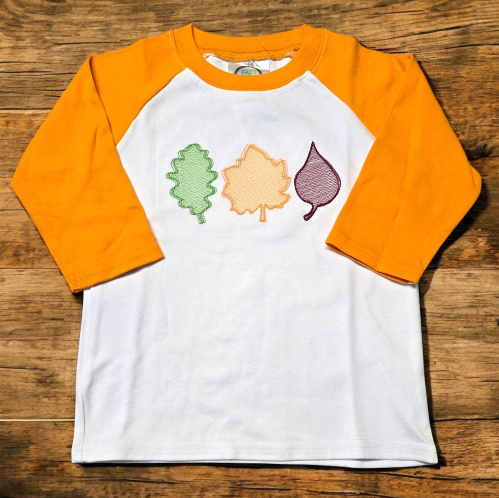 Toddler Autumn Leaves Raglan T-shirt